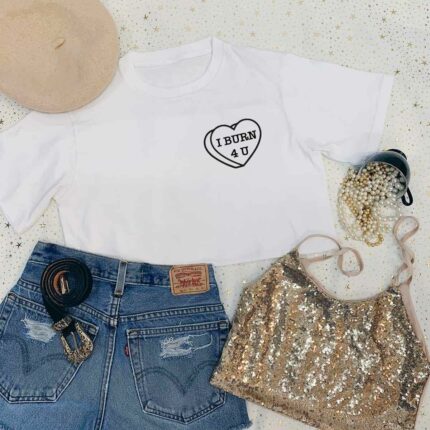 I Burn For You Pocket Print T-Shirt