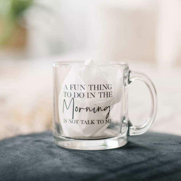 Fun Thing To Do Glass Mug - Image 2