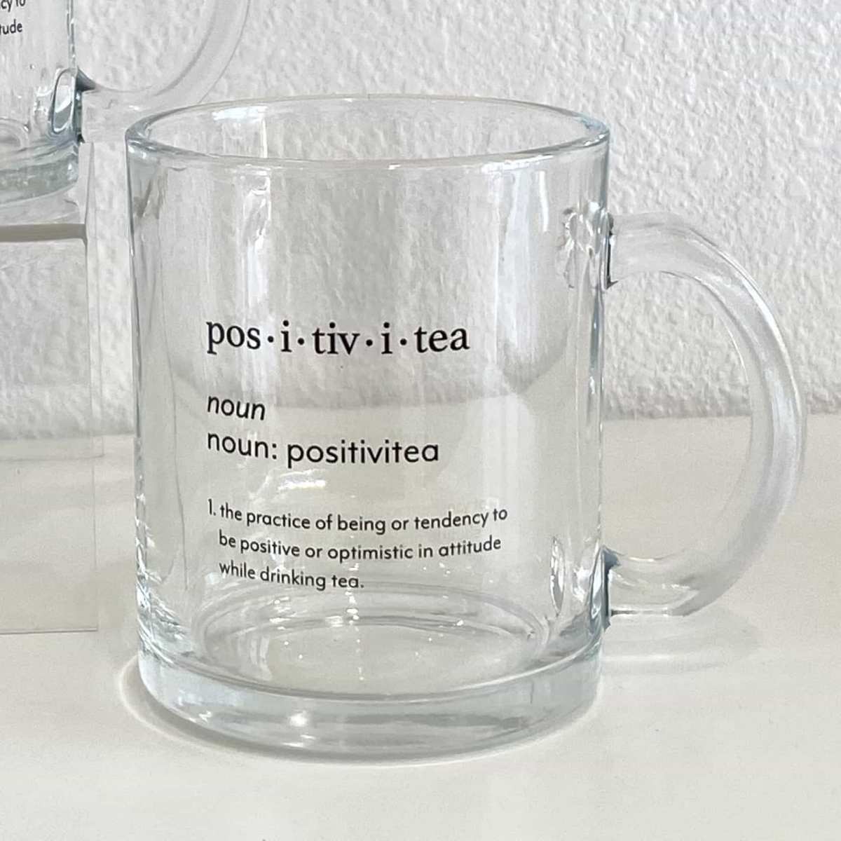 Positivitea Glass Mug Positivitea Glass Mug - Image 1