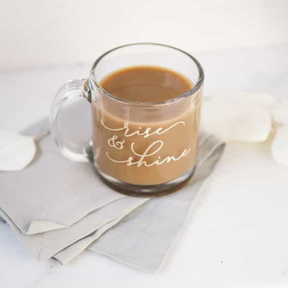 Rise and Shine Glass Mug Rise and Shine Glass Mug - Image 1