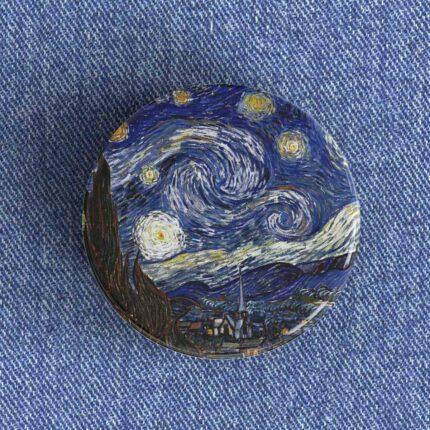 Van Gogh Starry Night Badge
