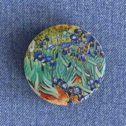 Van Gogh Irises Badge