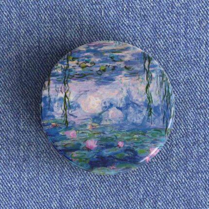 Monet Water Lilies Badge