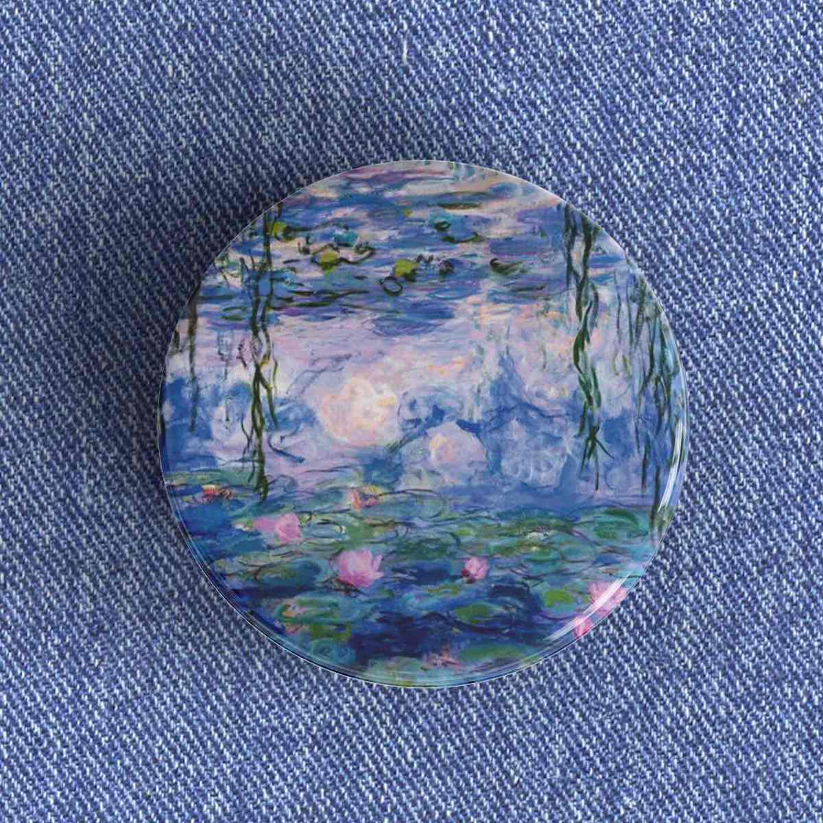 Monet Water Lilies Badge Monet Water Lilies Badge