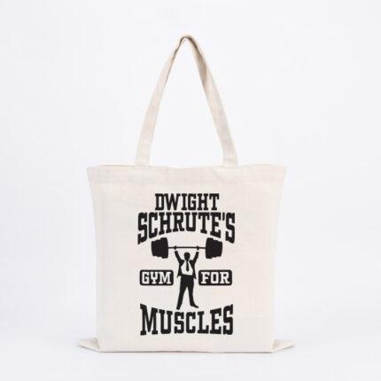 Dwight Schrutes Muscles Tote Bag