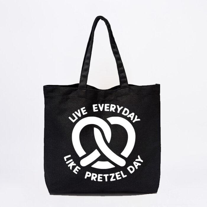 Pretzel Day Tote Bag