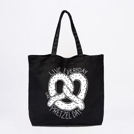 Pretzel Day Tote Bag