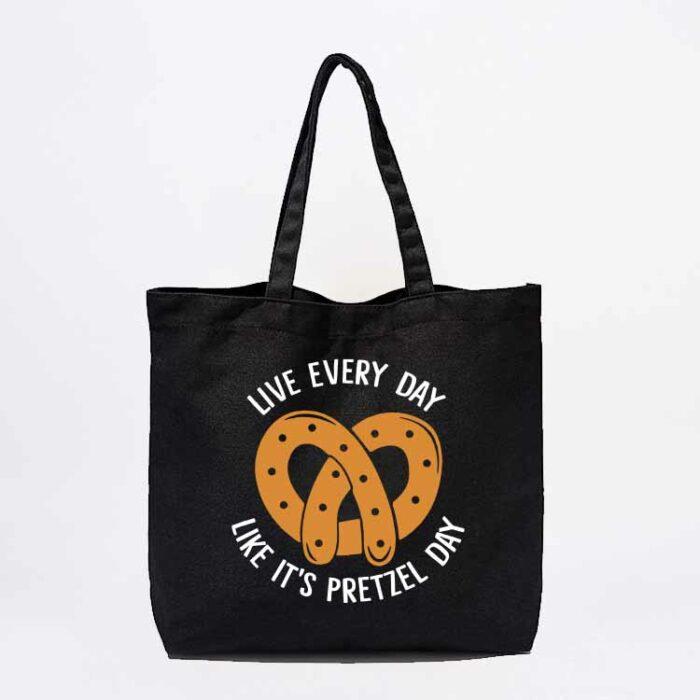 Pretzel Day Tote Bag
