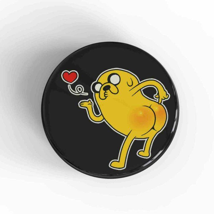 Kiss My Butt Jake Badge/Magnet
