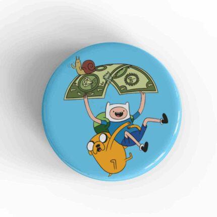 Flying Adventure Time Badge/Magnet