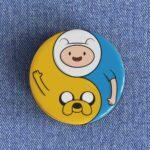 Yin Yang Adventure Time Badge/Magnet