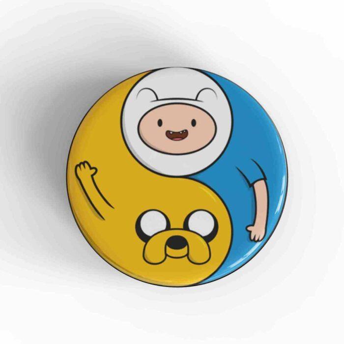 Yin Yang Adventure Time Badge/Magnet