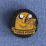 Jake I Love Food Badge/Magnet