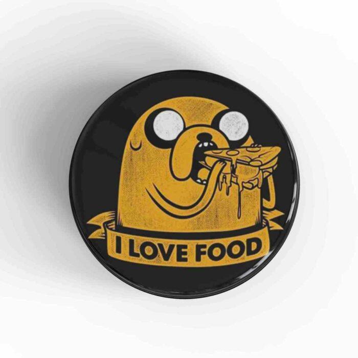 Jake I Love Food Badge/Magnet