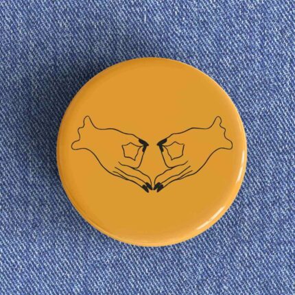 Uterus Hand Symbol Badge/Magnet