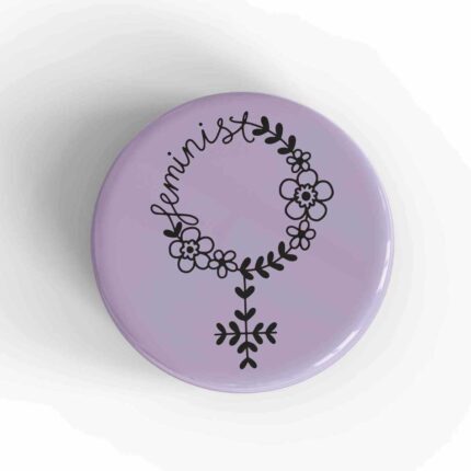 Feminist Symbol Badge/Magnet