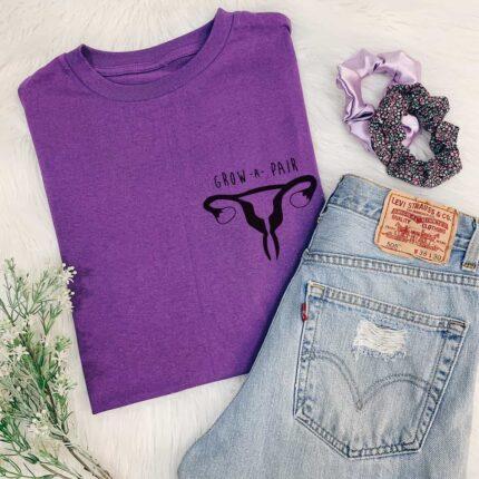 Grow A Pair Pocket Print T-Shirt