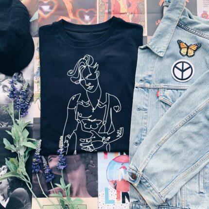 Harry Styles Line Art T-Shirt