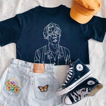 Harry Styles Line Art T-Shirt
