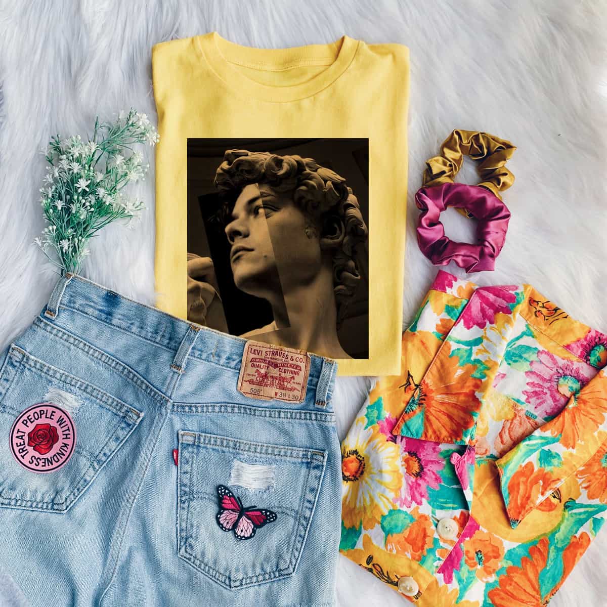 Harry Styles Art Meme T-Shirt Harry Styles Art Meme T-Shirt