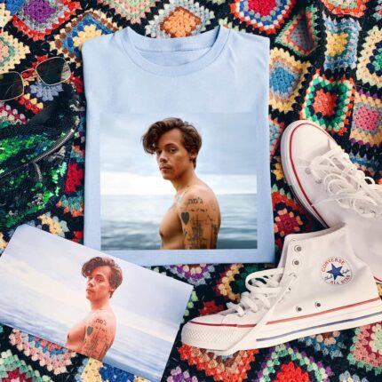Harry Styles Beach Portrait T-Shirt