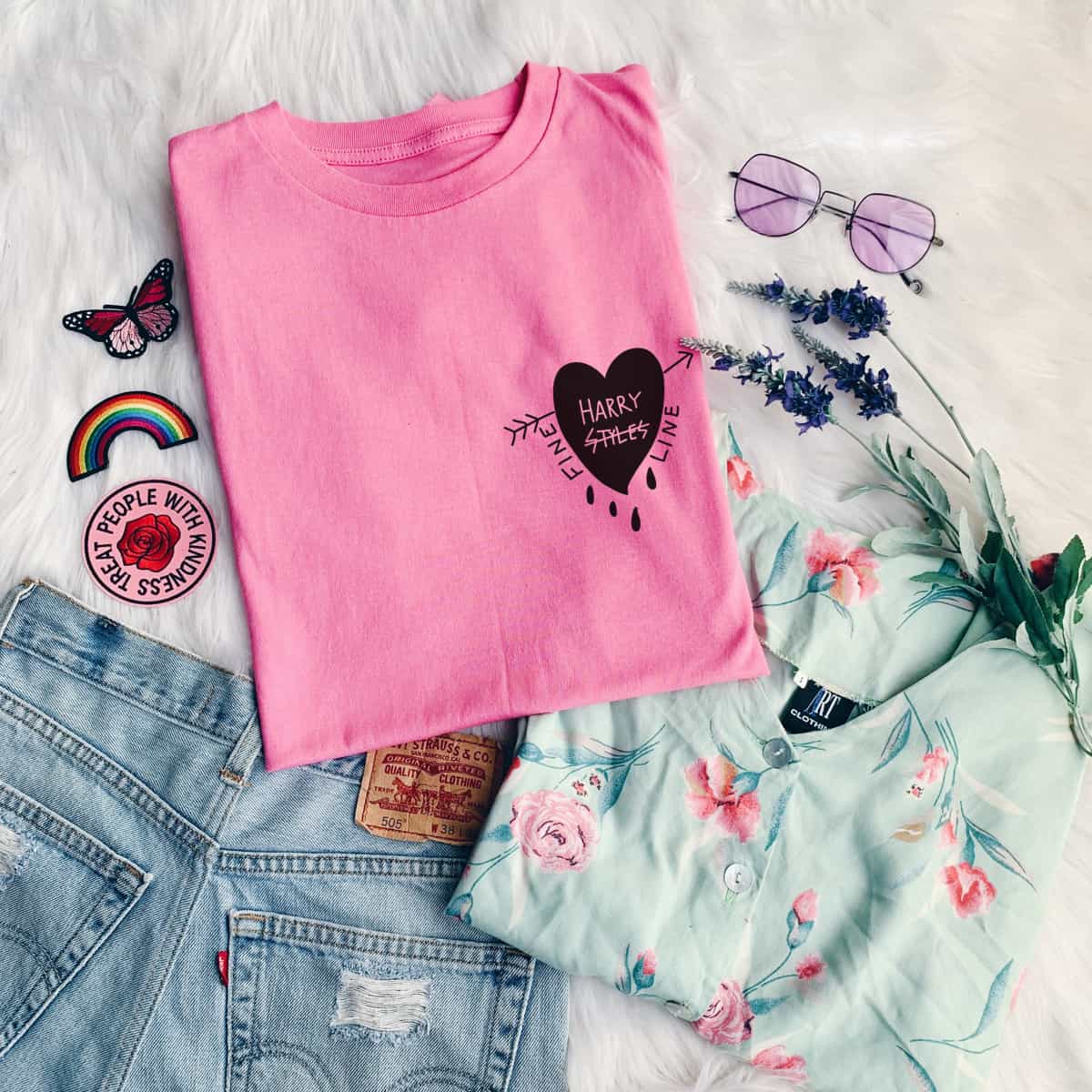 Harry Styles Fine Line Pocket Print T-Shirt Harry Styles Fine Line Pocket Print T-Shirt