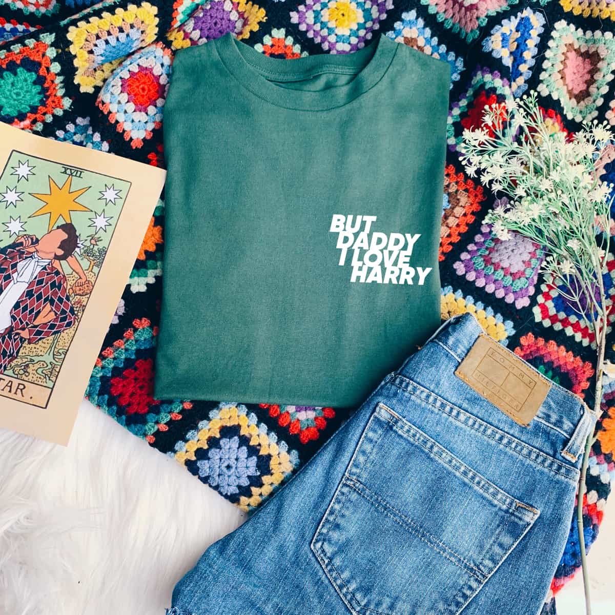 But Daddy I Love Harry Pocket Print T-Shirt But Daddy I Love Harry Pocket Print T-Shirt
