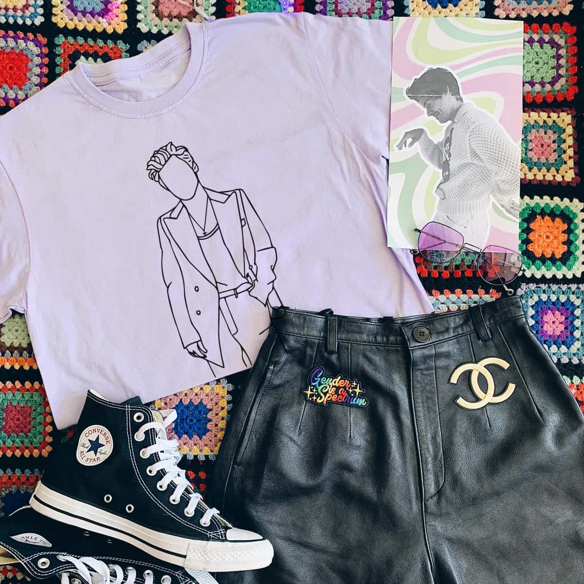 Harry Styles Line Art T-Shirt Harry Styles Line Art T-Shirt