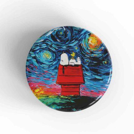 Starry Night Snoopy Magnet