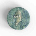 Van Gogh Bender Badge/Magnet