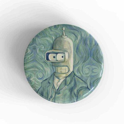 Van Gogh Bender Badge/Magnet
