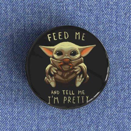 Feed Me Yoda Badge/Magnet