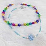 Blue Floral Necklace - Image 2