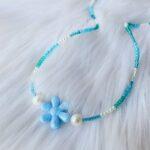 Blue Floral Necklace