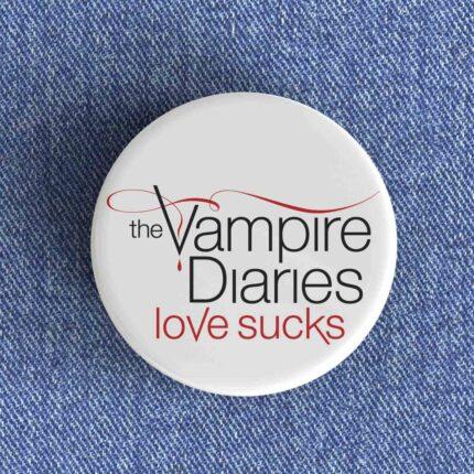 Vampire Diaries Love Sucks Badge
