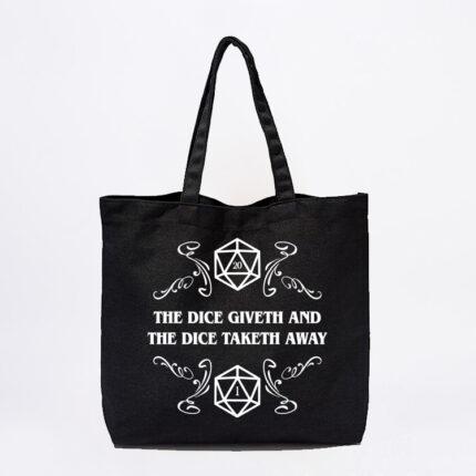 Dice Giveth, Dice Taketh Away Tote Bag