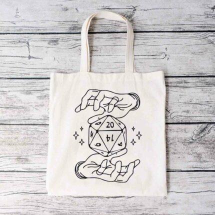 Levitating Dice Tote Bag