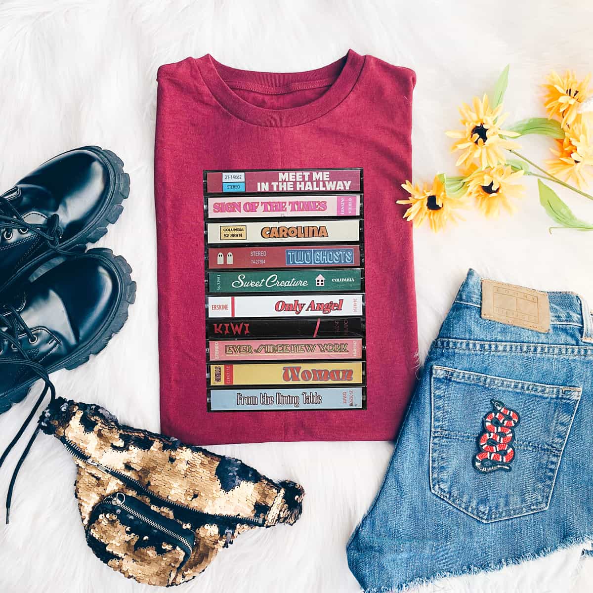 Album Songs Casettes T-Shirt Album Songs Casettes T-Shirt