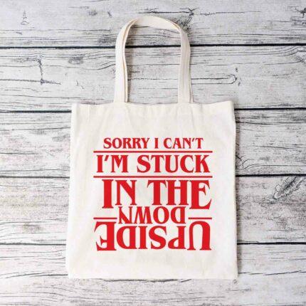 Stuck In The Upside Down Tote Bag