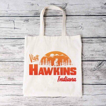 Hawkins Indiana Tote Bag