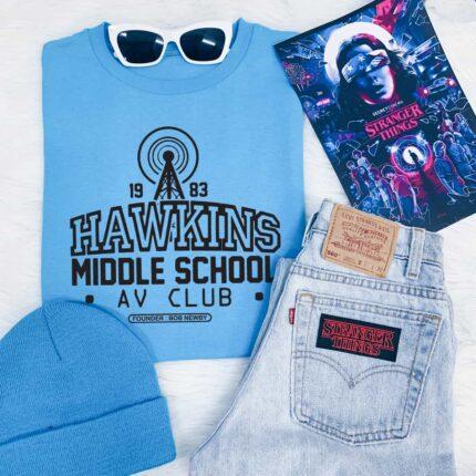 Hawkins Middle School AV Club T-Shirt