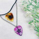 Pentagram Guitar Pick Necklace - Image 3