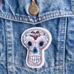 Stitched Skull Patch