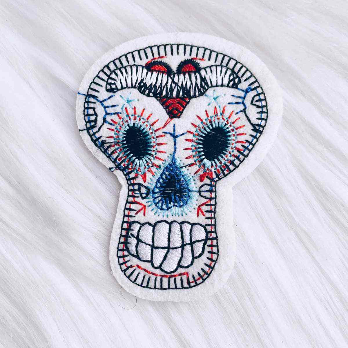 Stitched Skull Patch Stitched Skull Patch