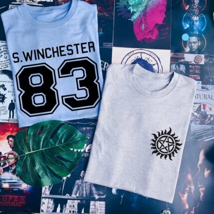 Sam Winchester Front and Back Print T-Shirt