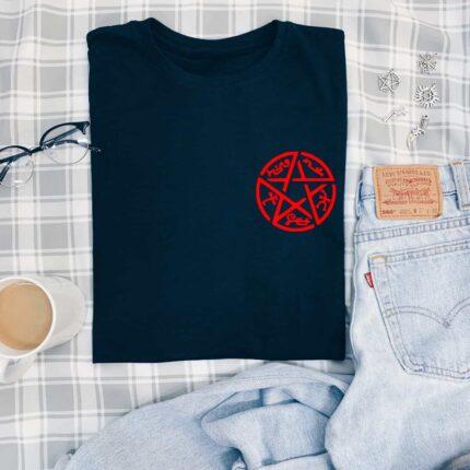 Pentacle Pocket Print T-Shirt