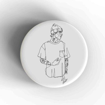 Justin Bieber Badge/Magnet
