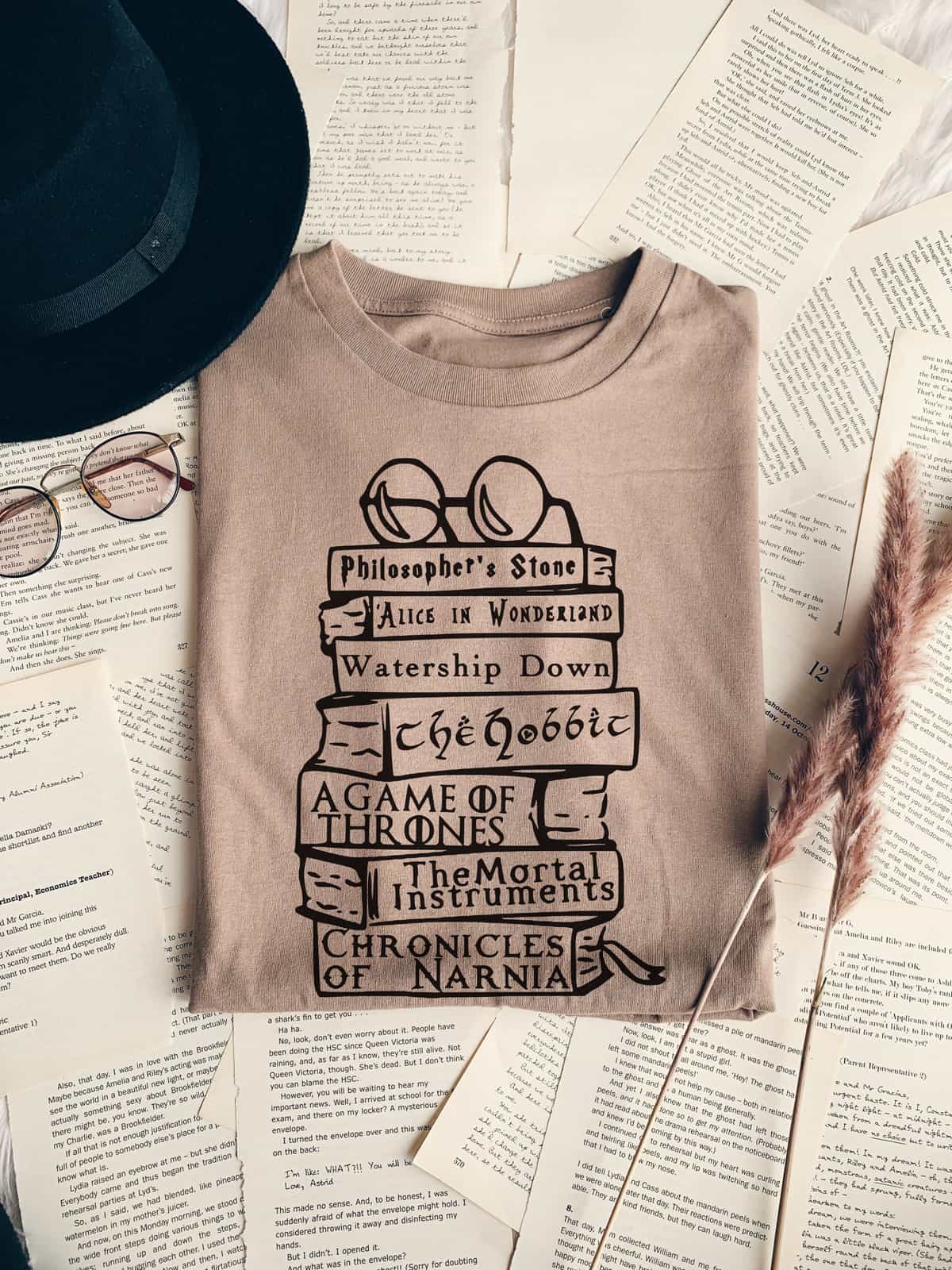 Book Titles T-Shirt Book Titles T-Shirt