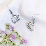 Elephant Outline Earrings