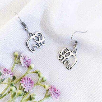 Elephant Outline Earrings